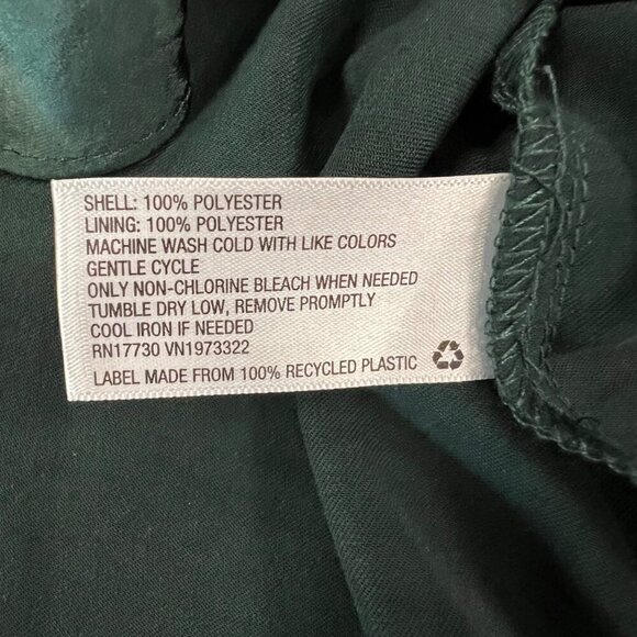 Wild Fable Women's Sleeveless Ruffle Slip Dress Green Size Small Above Knee New - Picture 9 of 9